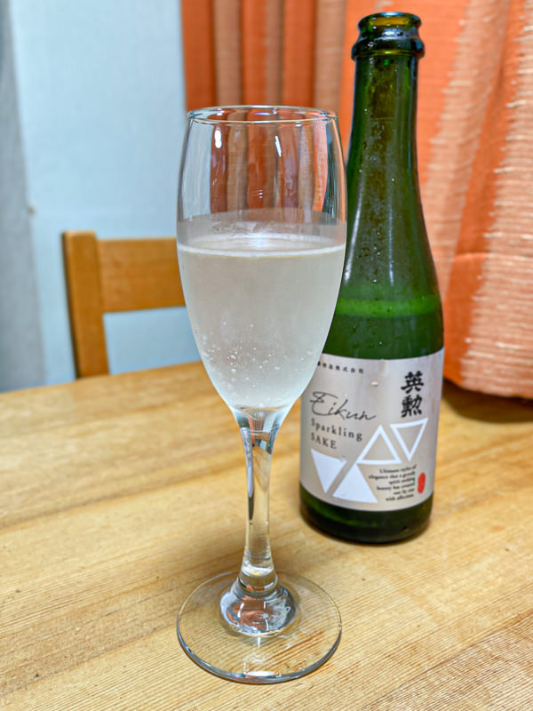 齊藤酒造「英勲 Sparkling sake cloudy」を飲んでみた【京都のお酒】 おうち飲みは日本のお酒で